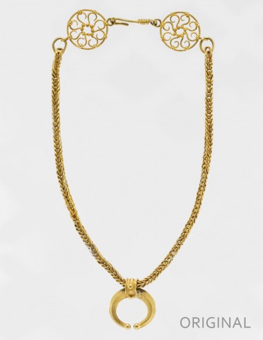 colgante lunula joyas romanas