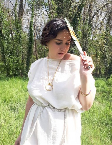 colgante lunula joyas romanas