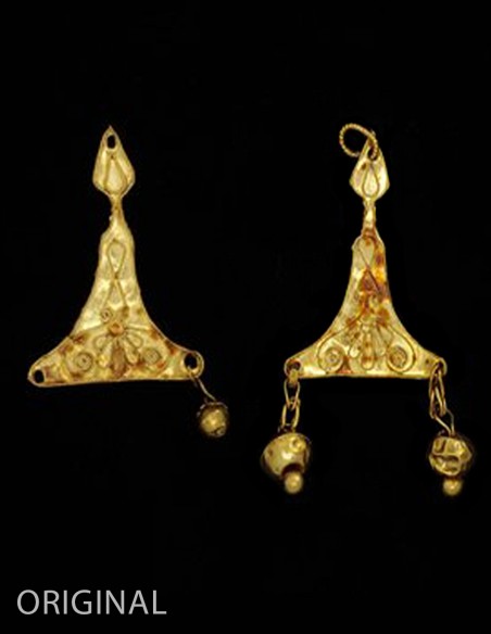 Greek filigree earrings