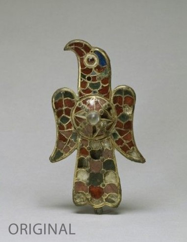 Eagle shape brooch Barros