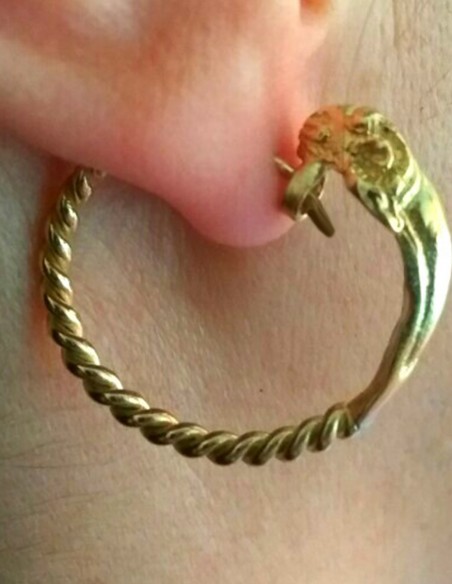 Pendientes cabeza carnero