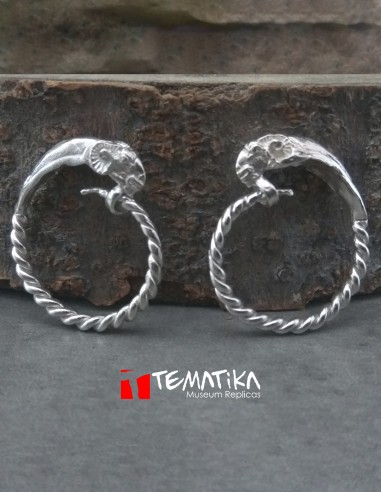 Ram head earrings