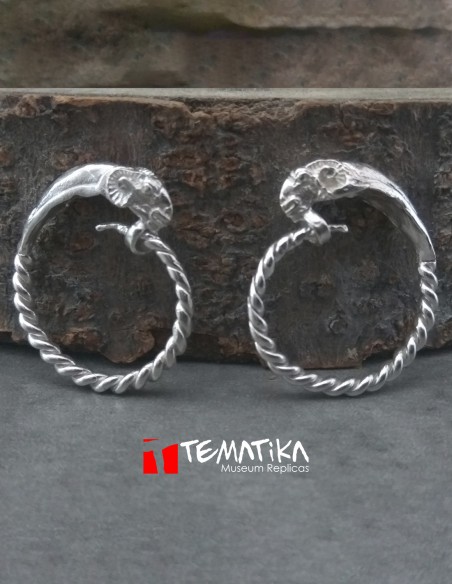 Ram head earrings
