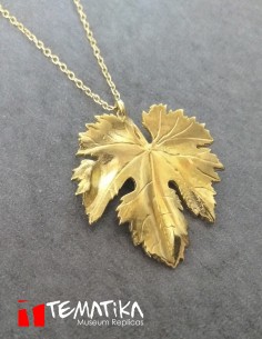 pendentif feuille de vigne